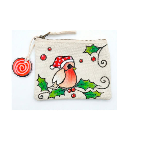 Portamonete decorato a mano Linea Natale