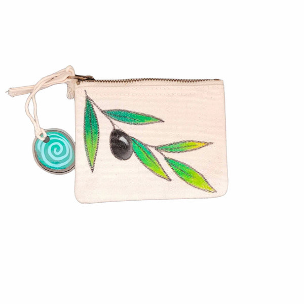 Portamonete decorato a mano Linea Ulivo