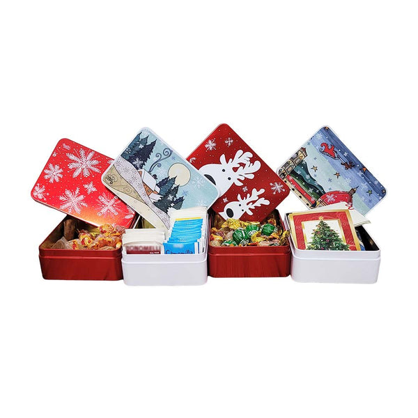 Scatola in latta Natalizie