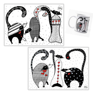 Set Tazza e Tovaglietta Linea T.V.B