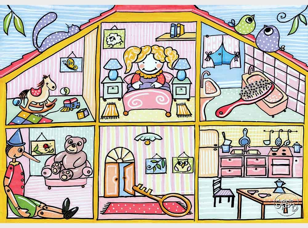 Tovaglietta rettangolare Linea casa