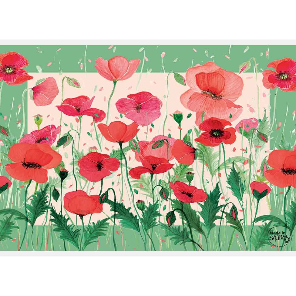 Tovaglietta rettangolare Linea Botanica Incorniciata