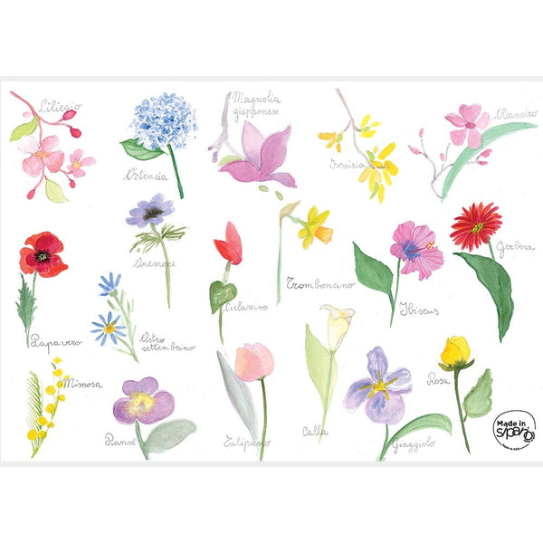 Tovaglietta rettangolare Linea Botanica