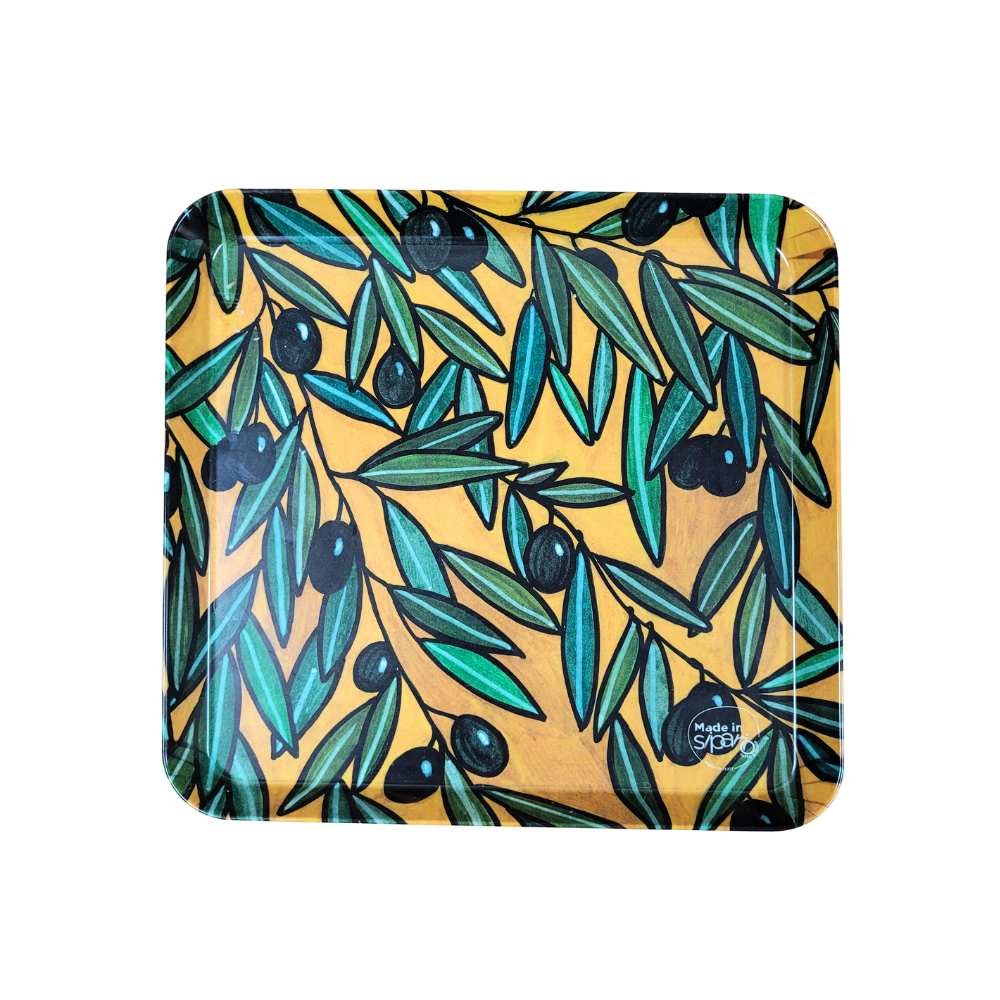 Vassoio quadrato Linea Ulivo